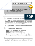 Tema 1 El Lenguaje y La Comunicacion