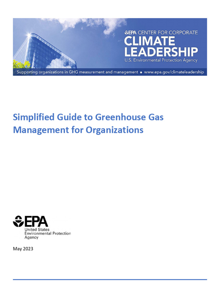 Greenhouse Gas Management Guide | PDF | Greenhouse Gas | Chlorofluorocarbon