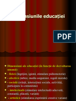 Dimensiunile Educației