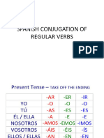 Gel104 Spanish Conjugation of Regular Verbs