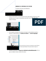 Cambiar El Idioma de Zoom
