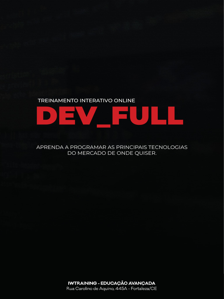 Curso Online de Desenvolvimento DEV_FULL | PDF | Python (linguagem de ...