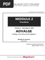 Module 2 Fractions