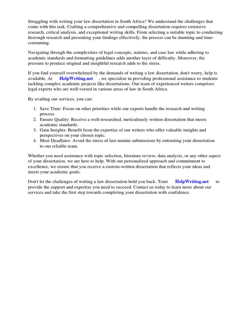 Criminal Law Dissertation Topics South Africa