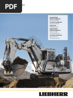 Liebherr R 9600 Excavator Specifications | PDF | Engines | Electric Motor