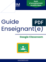 Guide Enseignant - Google Classroom