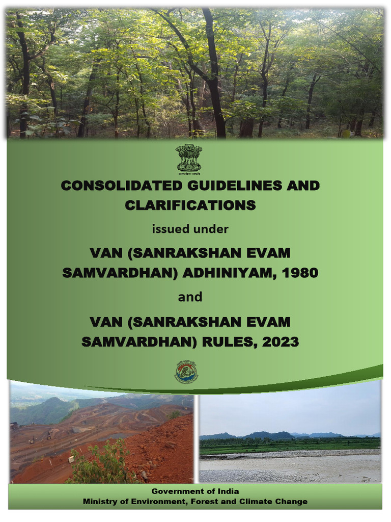 Guidelines for Van Sanrakshan Act 1980 | PDF | Horticulture | Forests