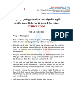 ETHICS CODE - THỂ LỆ CUỘC THI