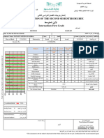 A Notification of The Second Semester Degree: Kingdom of Saudi Arabia