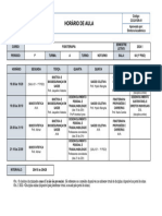 Fisioterapia Horário