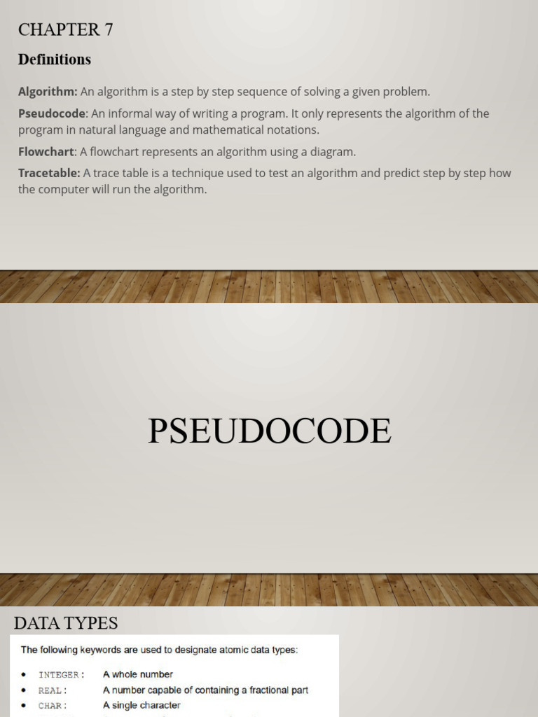 Pseudocode (Assignment, Conditional, Iteration) | Download Free PDF ...
