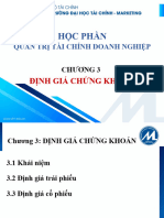 Chương 3 Định Giá Chứng Khoán