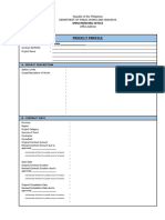 Standard Project Logbook Format