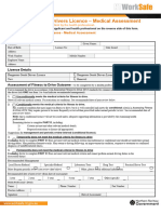 Driver Medical Assessment Form