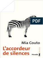 L'Accordeur de Silences - Mia Couto