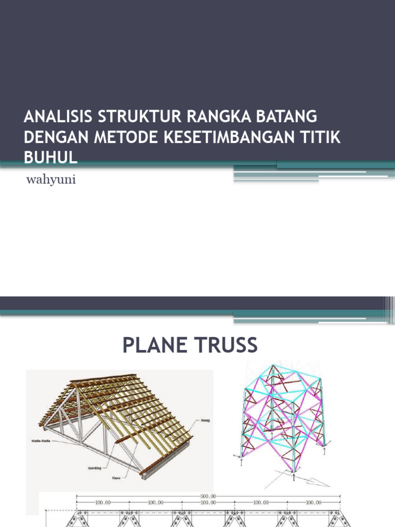 Kuliah 3 Metode Kesetimbangan Titik Buhul | PDF