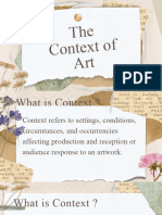 The Context of Art - Alo