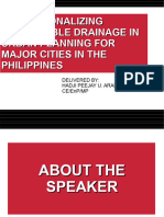 Presentation Institutionalizing Sustainable Drainage System Design in Major Cities in The Philippines