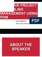 Effective Construction Project Scheduling & Management Using PDM Method