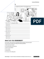 Interchange5thEd Level1 Unit09 Grammar Worksheet