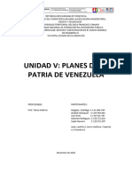 Unidad V Planes de La Patria