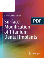 Surface Modification of Titanium Dental Implants