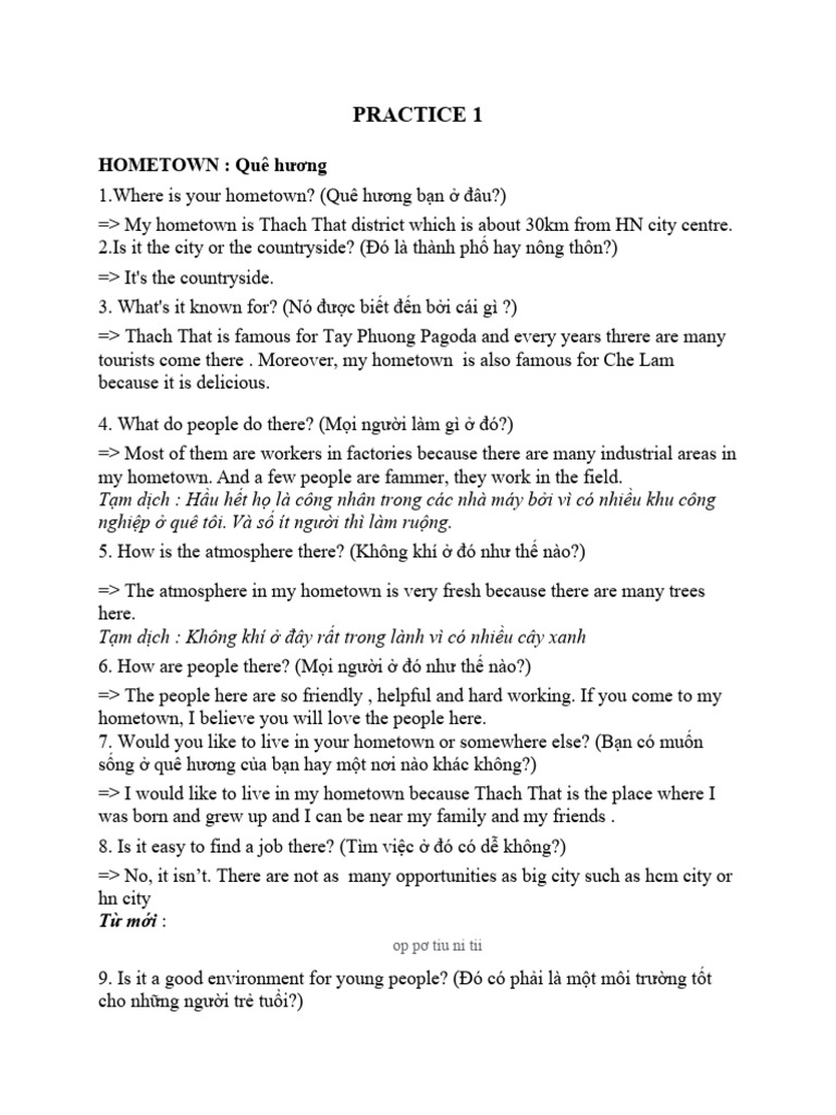 Speaking B1 Phanh Pdf