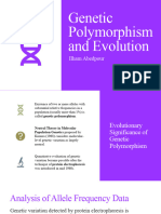 Genetic Polymorphism and Evolution