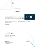 Certificado Laboral Comdata