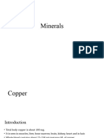 Copper, Zinc, Selenium