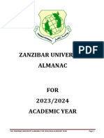 Zanzibar University Almanac 2023-2024