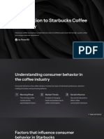 Introduction To Starbucks Coffee Company