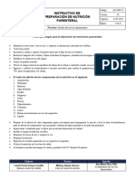 AN-GSF-13 Instructivo de Preparación de Nutrición Parenteral