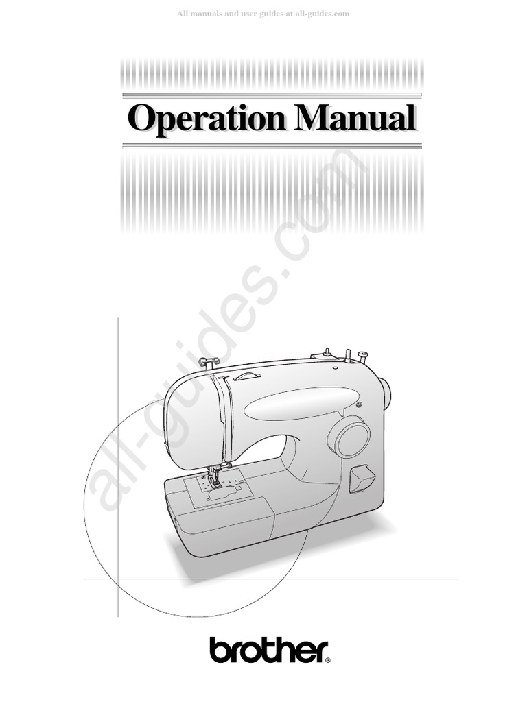 Brother XL 2230 Sewing Machine Instruction Manual PDF Sewing