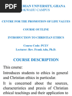 Christian Ethics