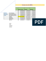 Ejercicio - Excel