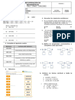 Recuperacion de Matematicas 4 I