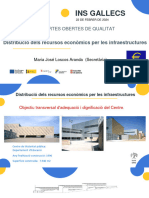 Distribució Dels Recursos Econòmics - Adequació I Dignificació Del Centre