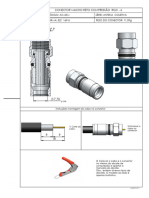 Conector F Macho Reto Cabo RG-6 Compressao