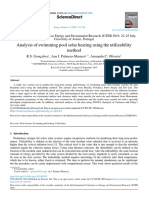 Analysis of Swimming Pool Solar Heating Using The Utilizability Method (2020)