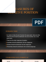 Measures of Relative Position