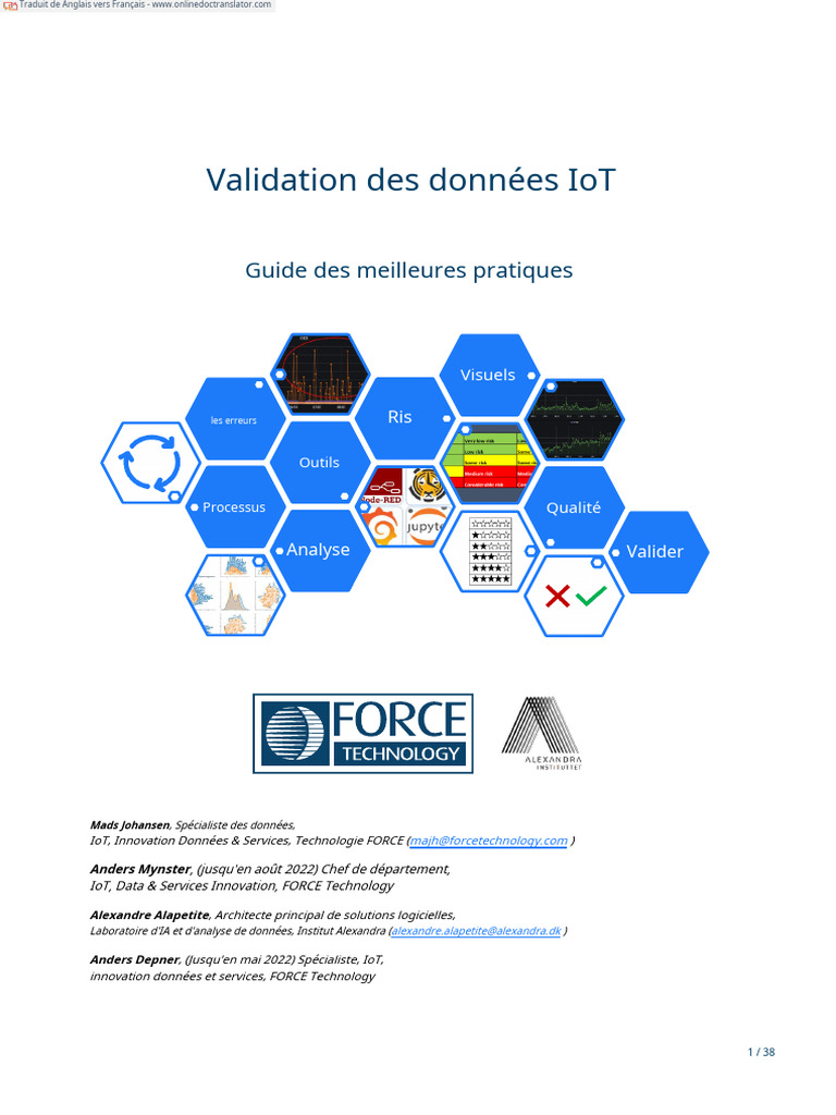 Validation de la qualité des données IoT | PDF | Internet des objets ...