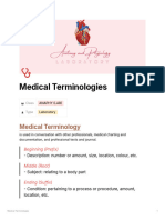 Medical Terminologies 