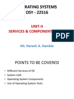 Chapter-II Services & Components of Os