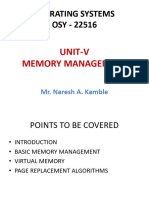 Chapter-V Memory Management