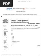 Data Base Management System - Unit 4 - Week 1