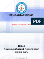 Materi 4 Kewirausahaan & Kepemilikan Bisnis Baru