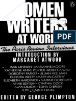 Women Writers at Work The Paris Review Interviews (George Plimpton, Margaret Atwood) Español