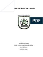 Proposal Wonoboyo FC