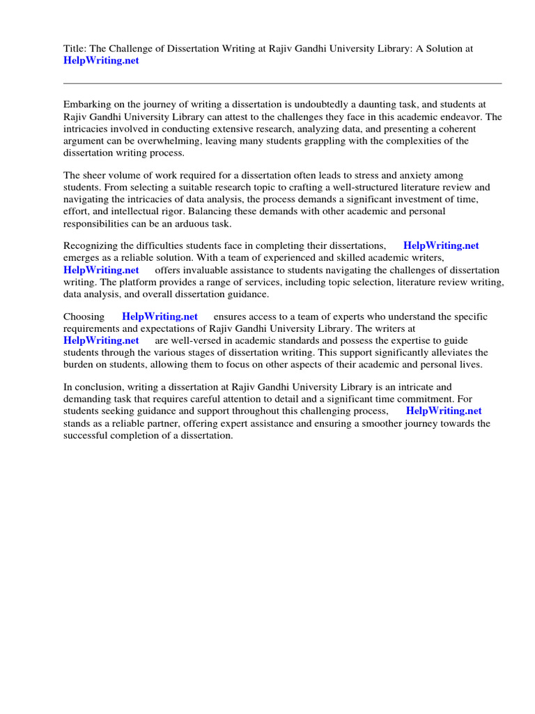 Rajiv Gandhi University Library Dissertations | PDF | Medical ...